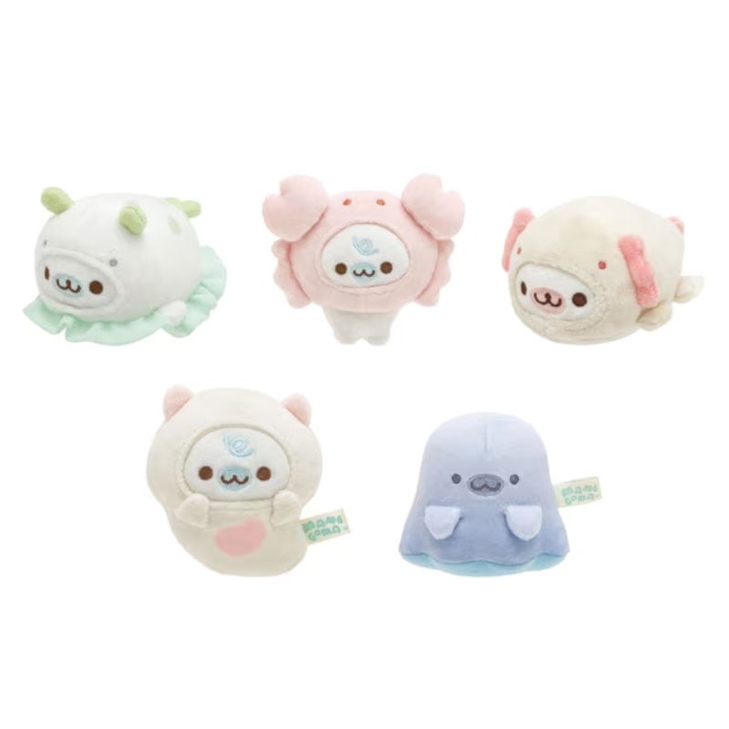 サンエックス まめゴマ アイラブふよふよ てのりぬいぐるみ 5個セット