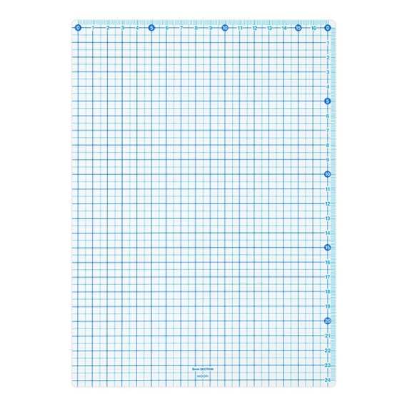 ミドリ セクション下敷 青 B5 定規 デスクワーク 多機能下敷き 工作