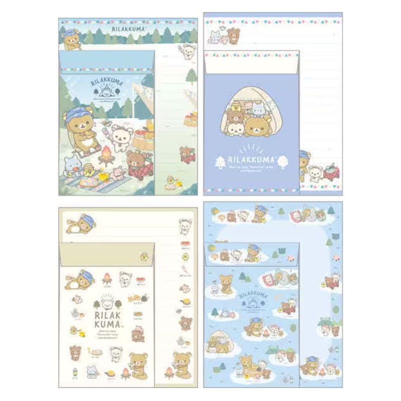 サンエックス リラックマ レターセット こもれびキャンプ かわいい