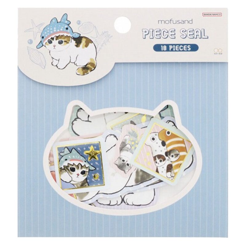 N012 人物ステッカー 女の子 にゃあちゃんの文具屋さん 七色の海 N027 人物