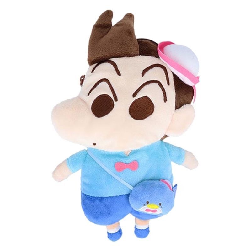 ぬいぐるみペンポーチ クレヨンしんちゃん×サンリオキャラクターズ 風間くん×タキシードサム カスカベ防衛隊 プレゼント 小物入れ 女子文具 面白雑貨