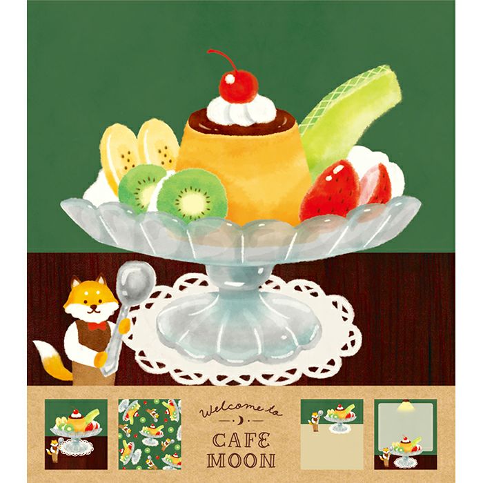 キティ　メモ帳　スイーツ　プリンアラモード 古川紙工 カフェムーン メモパッド プリンアラモード 4柄 かわいい