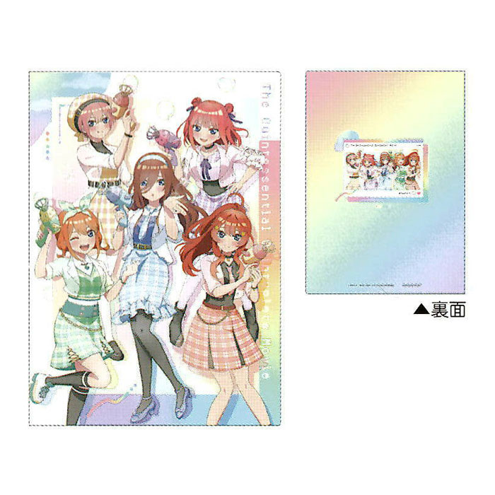 映画 五等分の花嫁 シングルクリアファイル 集合 A4 バブルガン グッズ コレクション 日本製