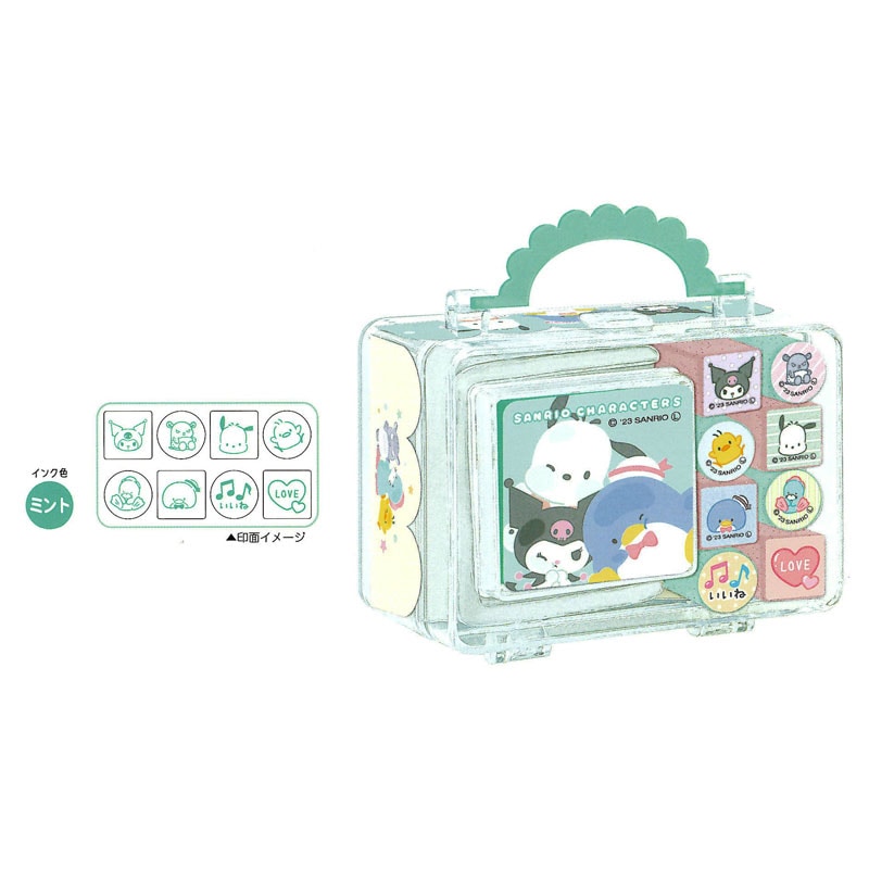 サンリオキャラクターズ スタンプセット ムギュットミント
