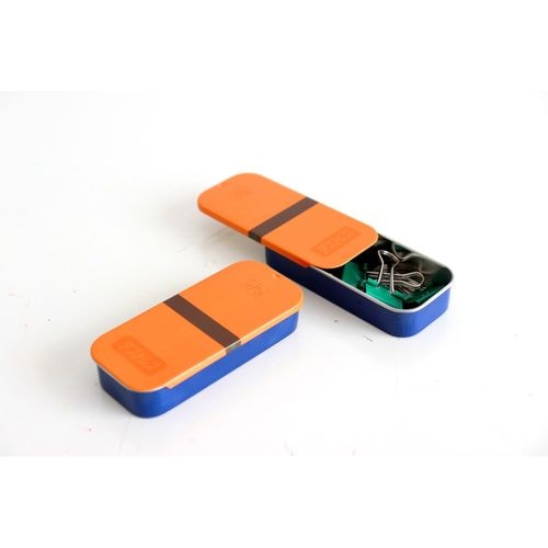 日本理化学工業 ブリキ缶 ダブルクリップ 小物入れ オシャレ プレゼント 黒板拭き型 黒板消し型