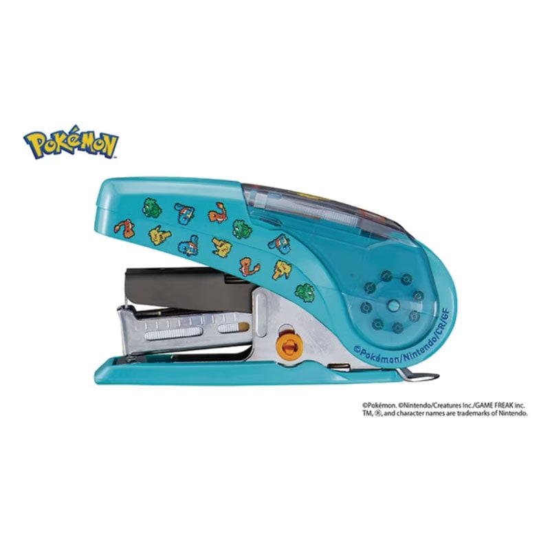 マックス 軽とじホッチキス SAKURI Pokemon 水色 HD-10NLK ポケモン