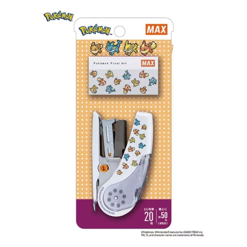 マックス 軽とじホッチキス SAKURI Pokemon 白 HD-10NLK ポケモン