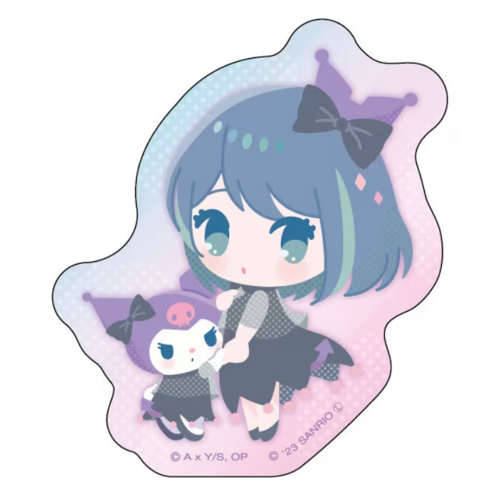 推しの子×サンリオキャラクターズ ステッカー 黒川あかね・クロミ 