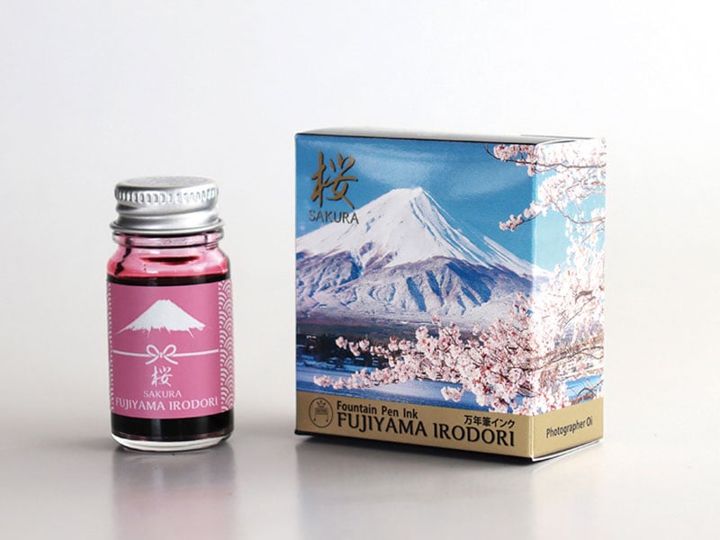 寺西化学 ギター FUJIYAMA IRODORI 桜 SAKURA 薄紅 12ml 富士山 プレゼント 万年筆インキ 日本製 ミニサイズ オシャレ