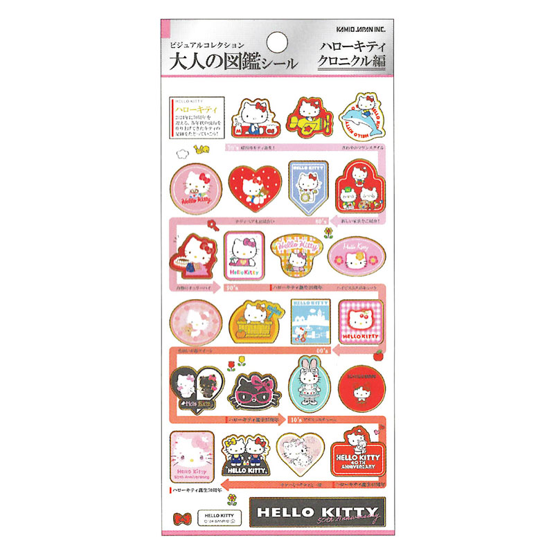 カミオジャパン 大人の図鑑シール ハローキティ/クロニクル