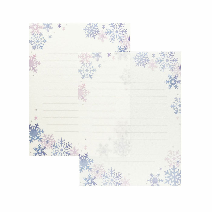 古川紙工 今日のお手紙レターセット 雪景色 美濃和紙 日本製｜【文具の 