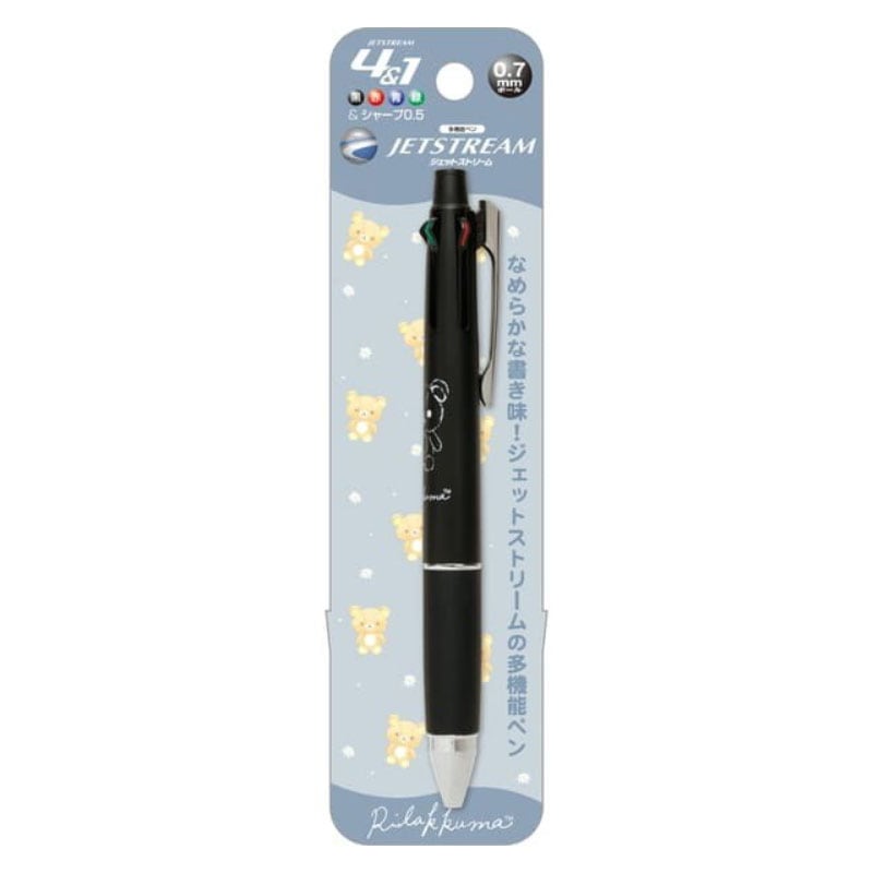 サンエックス リラックマ ジェットストリーム4＆1 ブラック 三菱鉛筆