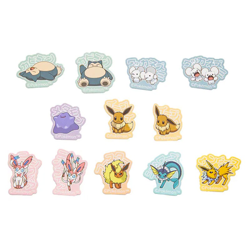 ポケットモンスター フレークシール ノーマル＆イーブイ進化形 24枚