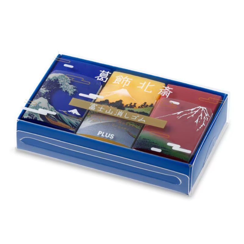 プラス AIR-IN エアイン 富士山消しゴム 葛飾北斎 3個セット 2024 ER-100AIF 世界遺産 限定 プレゼント