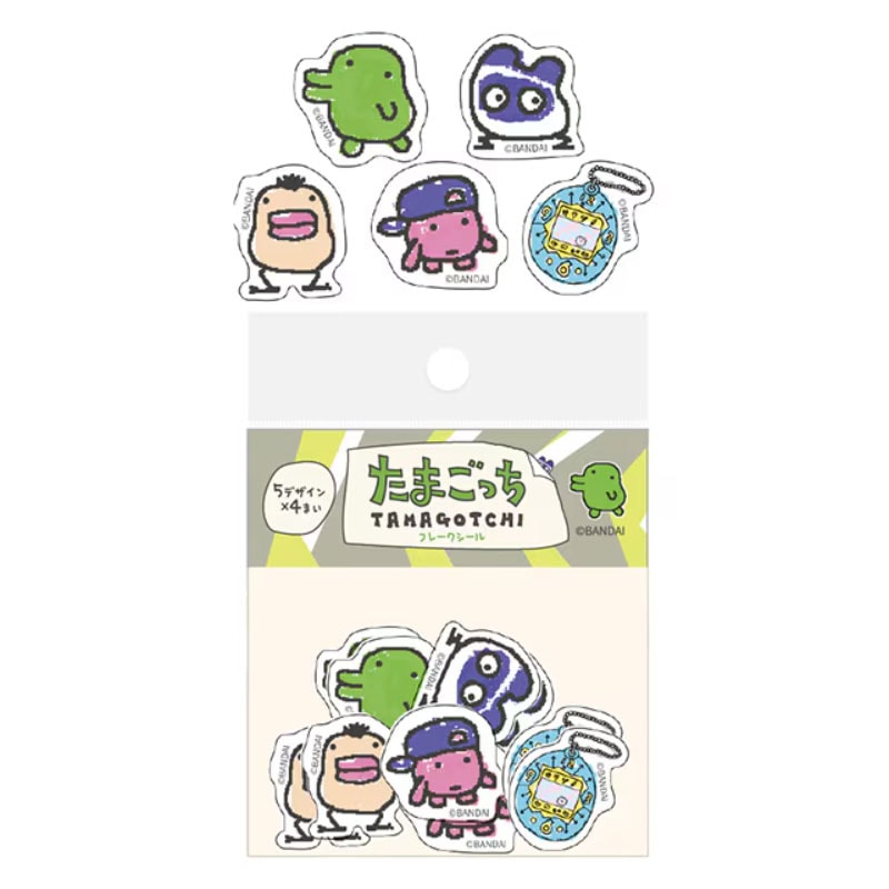 たまごっち 和紙フレークシール ともだち2 限定 グッズ かわいい 日本製 レトロ 面白雑貨 プレゼント デコレーション