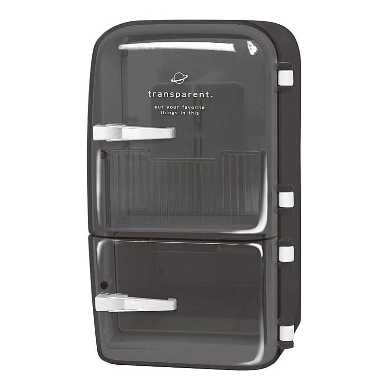 クーリア れいぞうこマルチペンスタンド クリアブラック 貯金箱 そっくり 面白文具 プレゼント インスタ映え