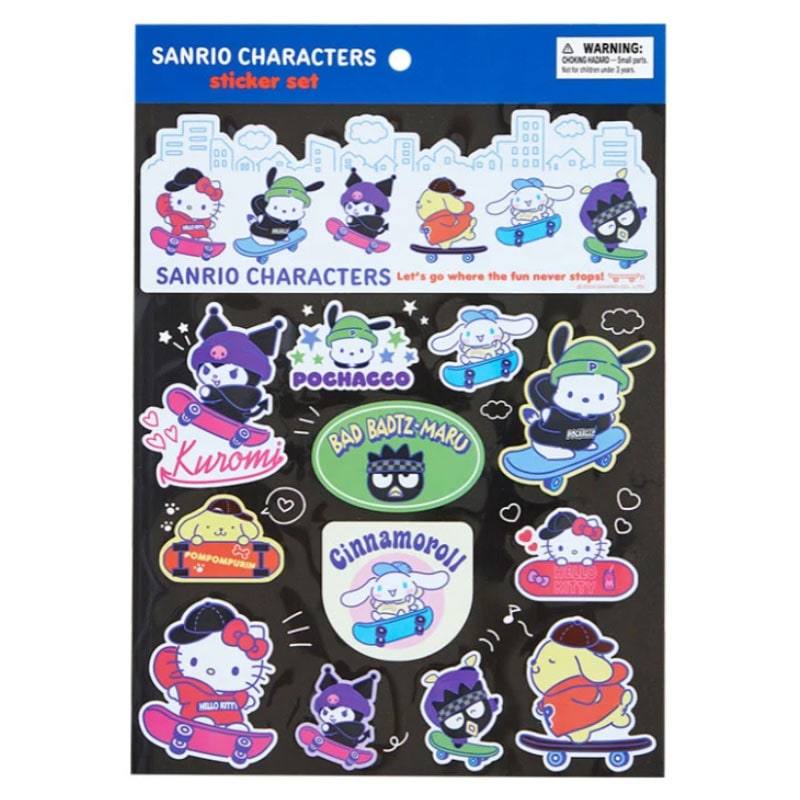 サンリオキャラクターズ ステッカーセット スケボー プレゼント グッズ