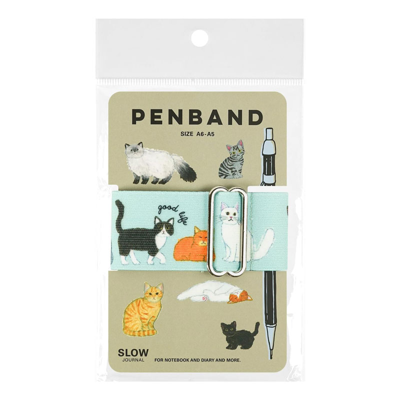 グリーティングライフ ペンバンド 米津祐介 キャット 手帳バンド 便利