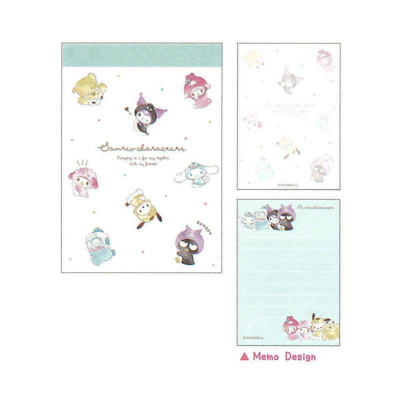 ミニメモ サンリオキャラクターズ はぐっこ/チラシ 2柄 70枚 かわいい
