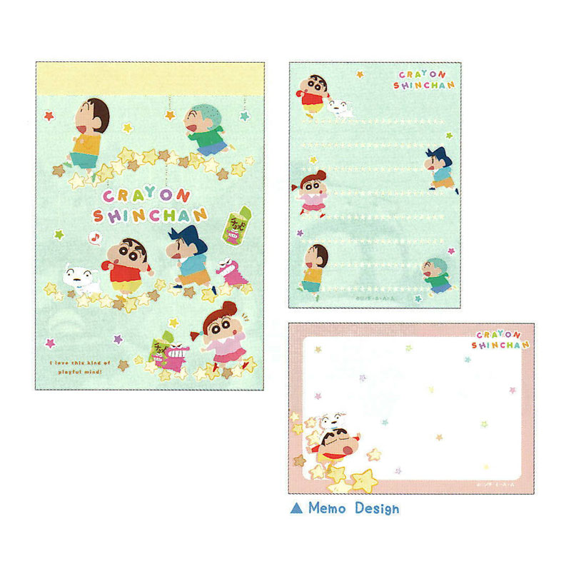 クレヨンしんちゃん ミニメモ チョコビロード 70枚 キッズ ティーズファクトリー 面白雑貨