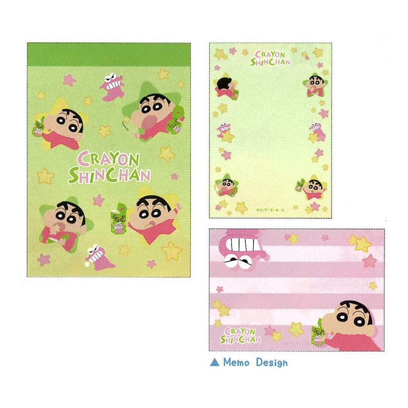 クレヨンしんちゃん ミニメモ いろいろチョコビ 70枚 キッズ ティーズファクトリー 面白雑貨