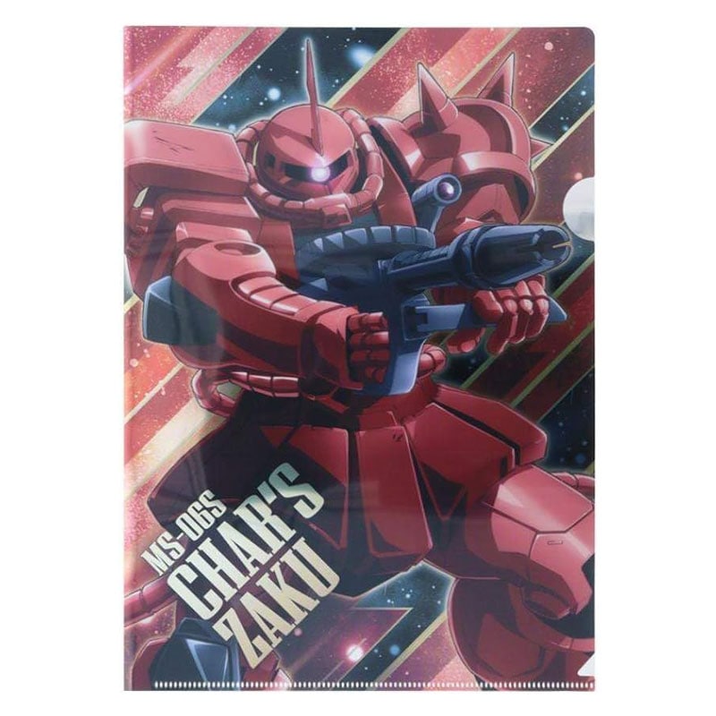 機動戦士ガンダム メタリックファイル GS12 シャア専用ザク MS-06S A4 ファーストガンダム グッズ コレクション 限定 サンスター文具
