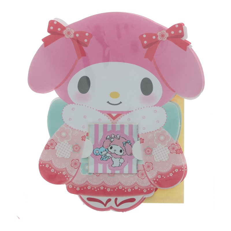 サンリオ マイメロディ ポチ袋 3枚入り 封シール付 着物 三つ折り用 祝儀袋 お年玉袋 2025年 キッズ グッズ プレゼント