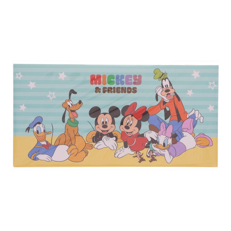 ディズニー ミッキー＆フレンズ ポチ袋 2枚入り 札用 新札 2025 正月 祝い プレゼント キャラクター 日本製