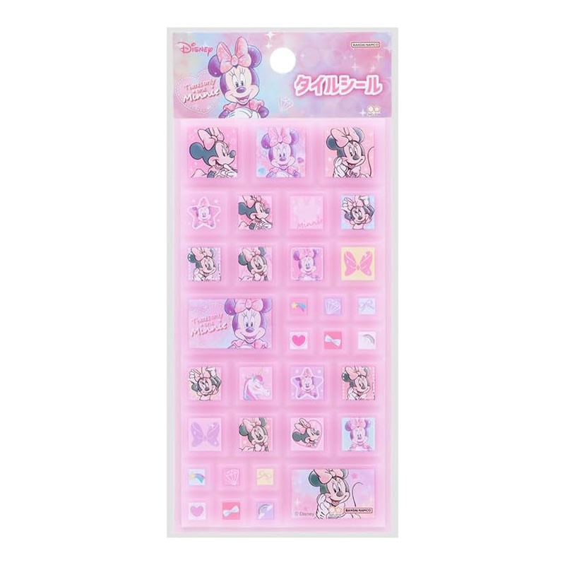 ゆめかわ! タイルシール ミニーマウス レトロ かわいい プレゼント ディズニー デコレーション コレクション サンスター文具