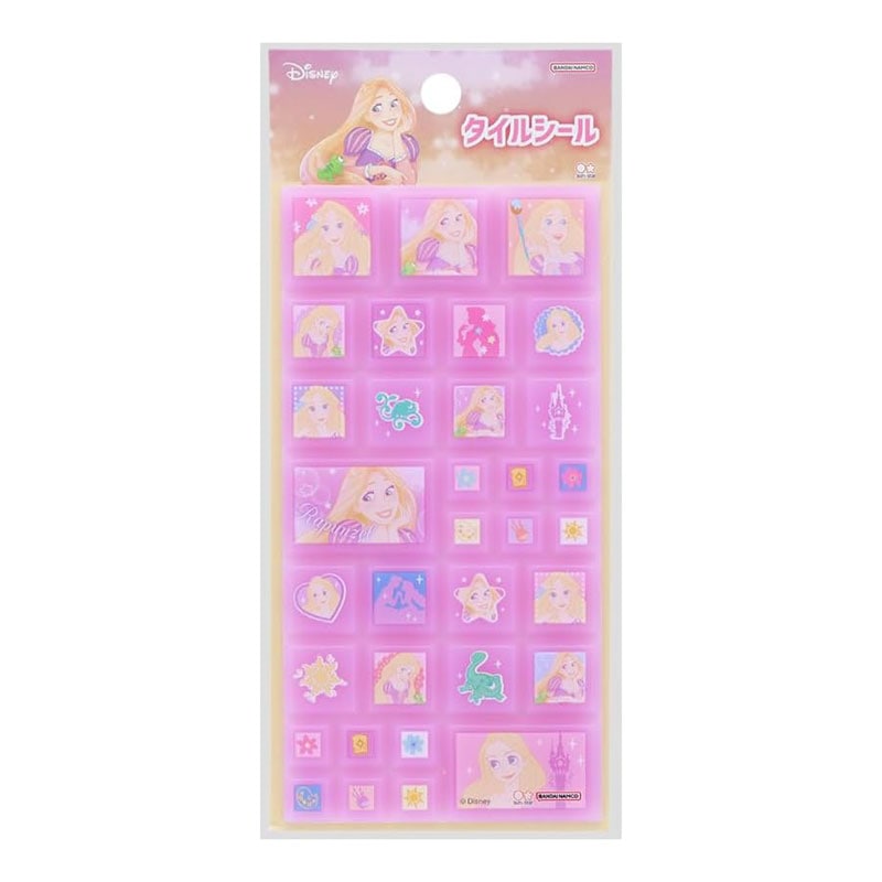 ゆめかわ! タイルシール 塔の上のラプンツェル レトロ かわいい プレゼント ディズニー デコレーション コレクション サンスター文具