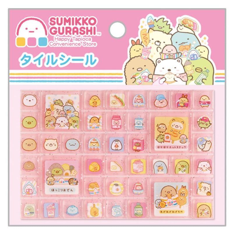 サンエックス すみっコぐらし わくわくたぴおかコンビニ タイルシール