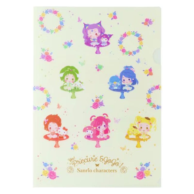 Yes!プリキュア5GoGo! × サンリオキャラクターズ クリアファイル B柄 A4 オシャレ 限定 かわいい プレゼント サンスター文具