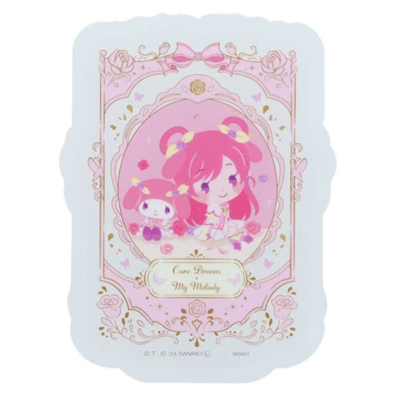 Yes!プリキュア5GoGo! × サンリオキャラクターズ クリアステッカー キュアドリーム オシャレ 限定 かわいい プレゼント デコレーション サンスター文具