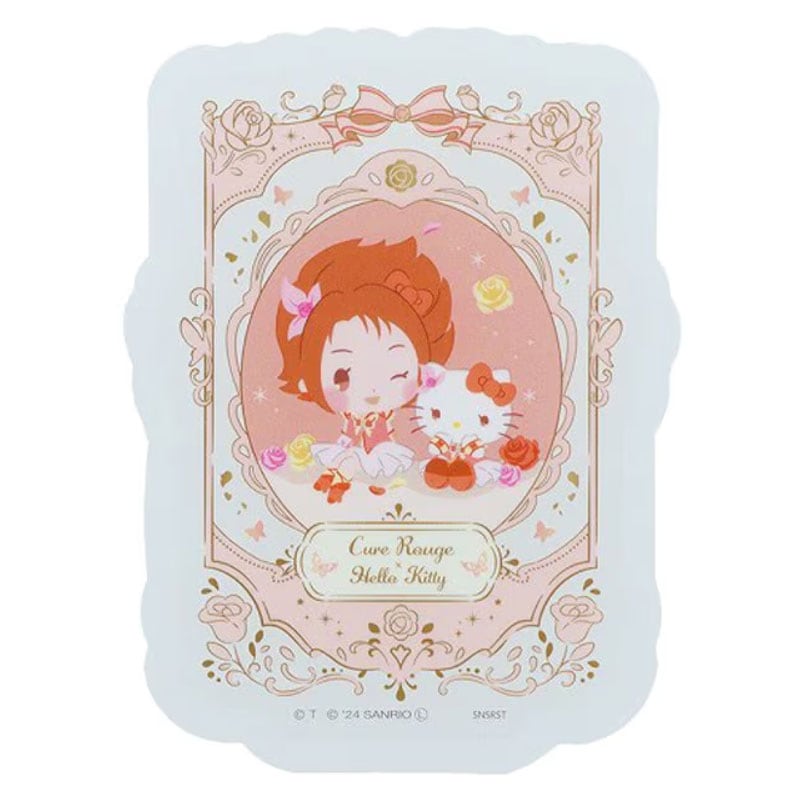 Yes!プリキュア5GoGo! × サンリオキャラクターズ クリアステッカー キュアルージュ オシャレ 限定 かわいい プレゼント デコレーション サンスター文具