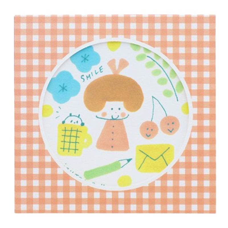 サンスター文具 mizutama 窓付スクエアメモ レッド 80枚 雑貨