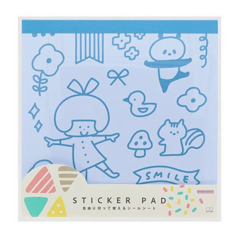 サンスター文具 mizutama シールパッド ブルー 20枚 雑貨 グッズ 描き下ろし デコレーション かわいい 限定