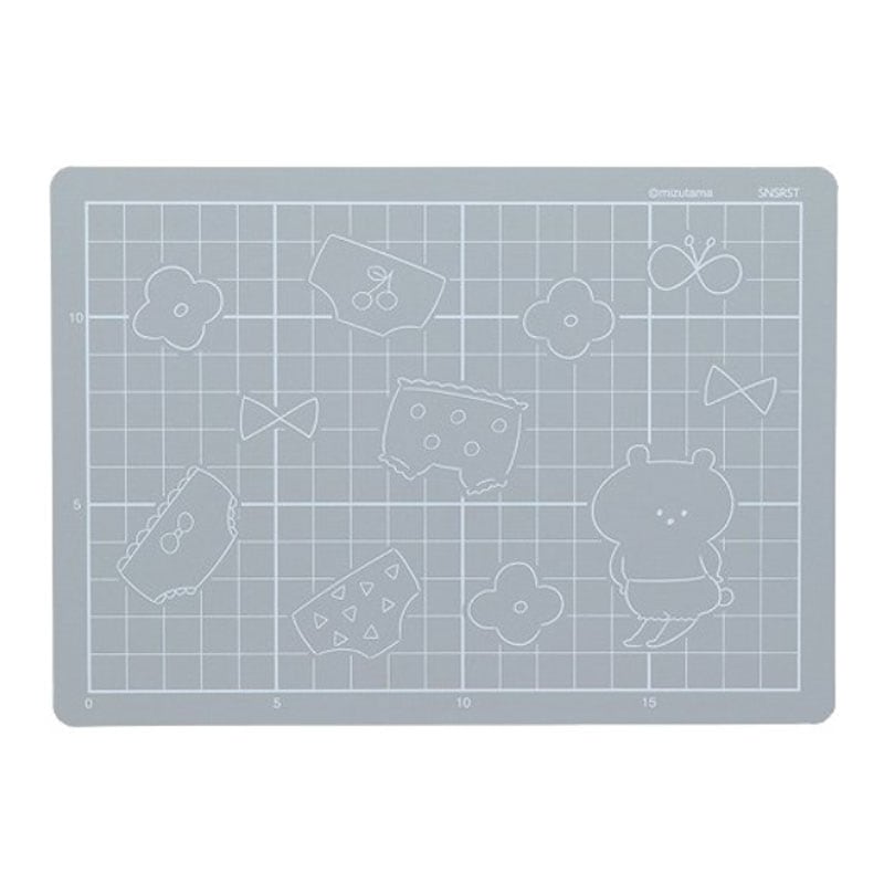 サンスター文具 mizutama カッターマット A5 グレー 工作 雑貨 グッズ