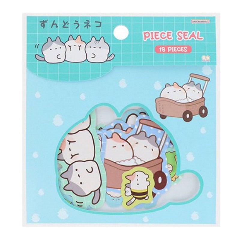 サンスター文具 ピースシール ずんどうネコ おともだち 雑貨 グッズ デコレーション LINEスタンプ かわいい 限定