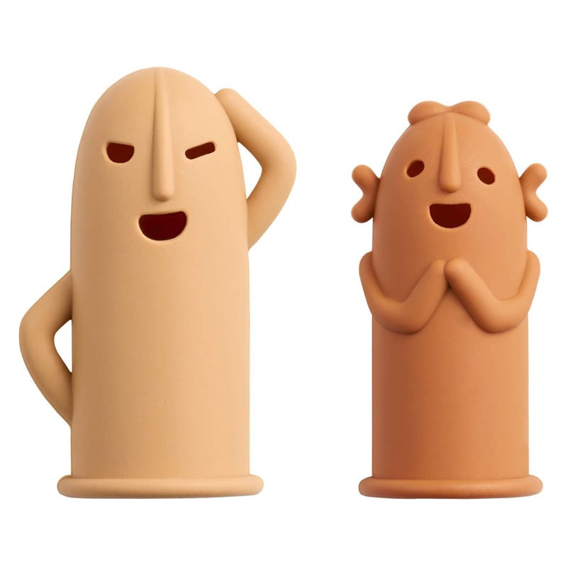 ライオン事務器 はにわ型 指サック はにさっく 其の参 2個入 HA-208 凸凹加工 かわいい 女子文具 面白雑貨 グッズ 癒し