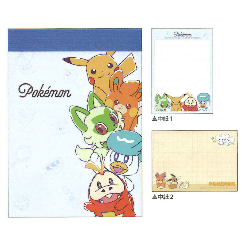 CM ポケットモンスター ミニメモ HAPPY HAPPY DAY! カミオジャパン コレクション グッズ プレゼント 日本製