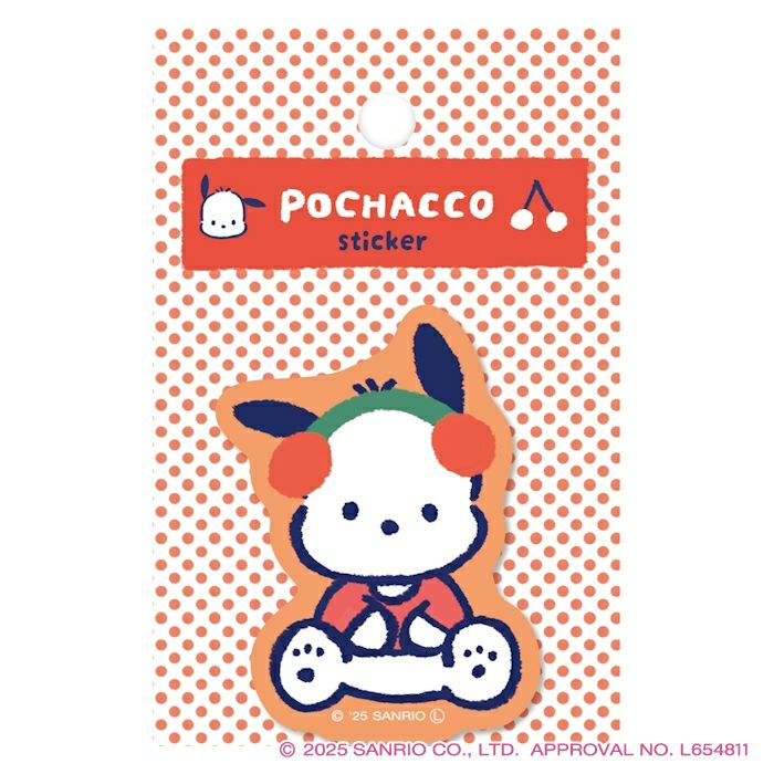 ステッカー サンリオキャラクターズ ポチャッコ B コラボ 雑貨 グッズ 描き下ろし 限定 古川紙工