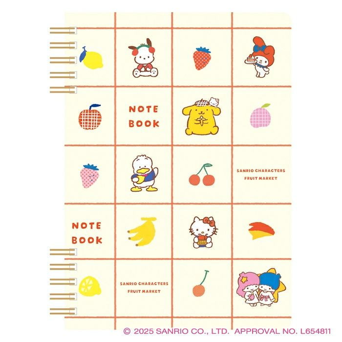 B6 リングノート サンリオキャラクターズ B コラボ 雑貨 グッズ 描き下ろし 限定 古川紙工