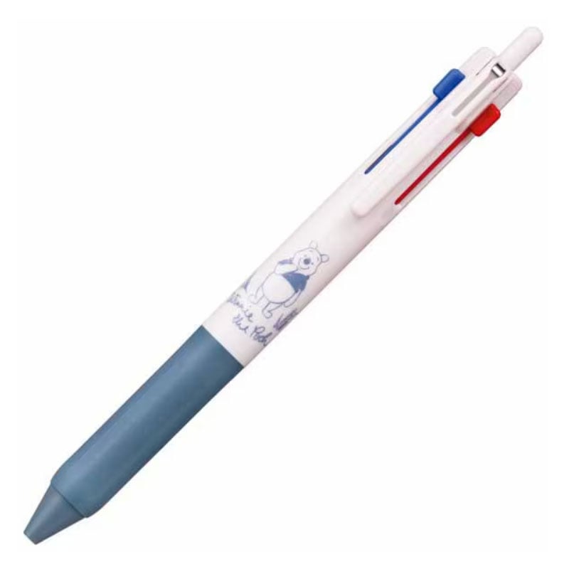 三菱鉛筆 ジェットストリーム 3色ボールペン 0.5mm プー ホワイトライトピンク ディズニー 油性 限定 シンプル