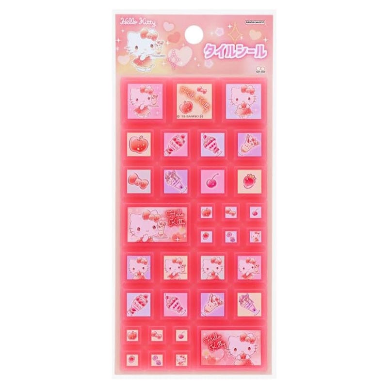 キティ サンリオ レトロ 和菓子 シール キティ サンリオ レトロ 和菓子 シール (ゆめかわ! タイル