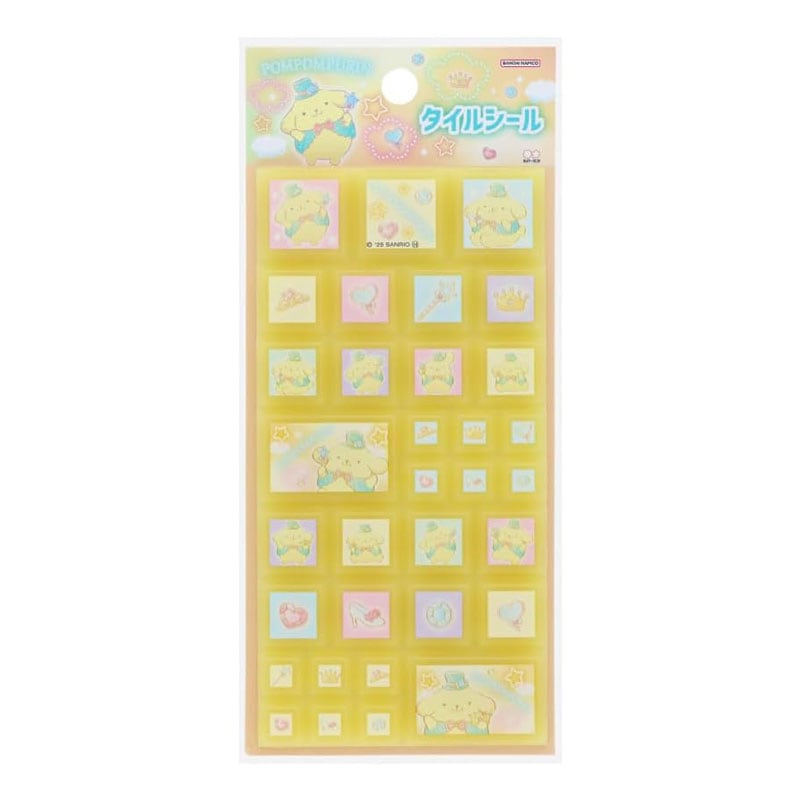 ゆめかわ！ タイルシール ポムポムプリン レトロ かわいい プレゼント サンリオ デコレーション コレクション サンスター文具