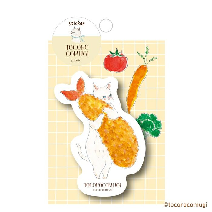 トコロコムギ ステッカー picnic コラボ かわいい 限定 オシャレ 水に強い スマホカバー デコレーション 日本製