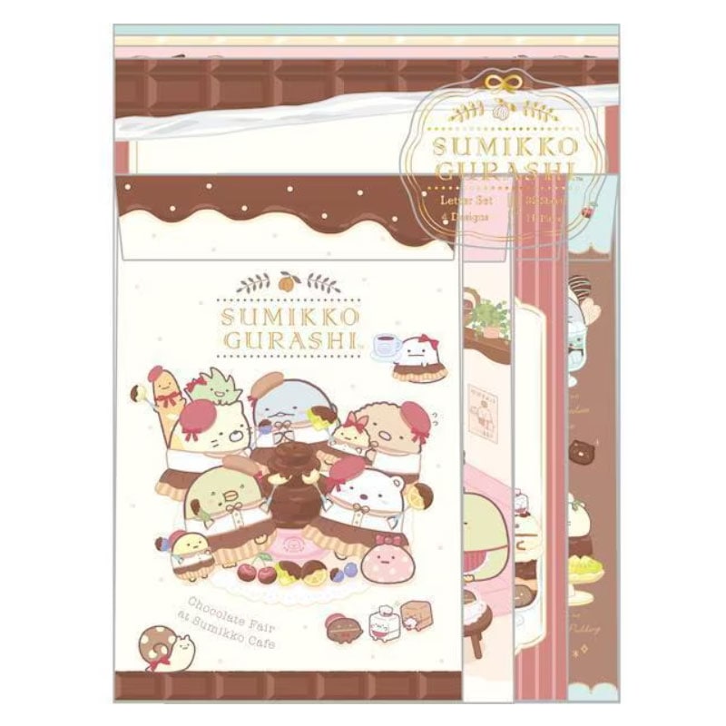 サンエックス すみっコぐらし 喫茶すみっコでチョコレートフェア レターセット かわいい オシャレ