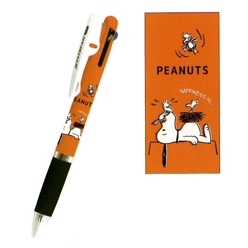 カミオジャパン CM High Standard 3色ボールペン スヌーピー＆フレンズ 三菱鉛筆 ジェットストリーム 日本製 グッズ