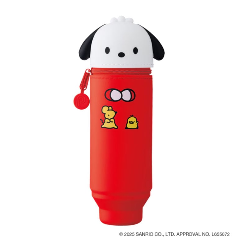 PuniLabo×サンリオキャラクターズ スタンドペンケース ポチャッコ 立つペンケース LIHIT LAB 小物入れ オシャレ プレゼント 限定