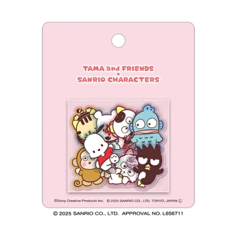チアフルコレクトテッカーズ タマ＆フレンズ×サンリオキャラクターズ ピンク かわいい プレゼント コラボ 限定 クラックス デコレーション
